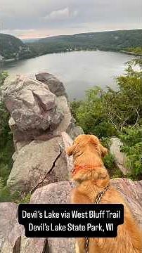 West Bluff Trail at Devil’s Lake State Park - Hiking Baraboo, WI with Simba the Adventure Pup 🐾