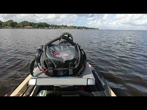 Nucanoe F12 Running an External Tank and a 50cc Honda Outboard with a Stainless Prop