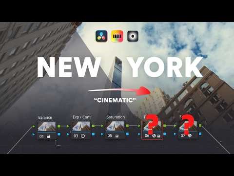 How to Colour Grade New York | My CINEMATIC Workflow 2025