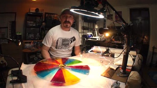 Liquid Light Lab on Instagram: "I've had a few DMs recently about motorized Color Wheels, after posting some recent videos... Here's a 13 minute tutorial on how I make them. Check out my YouTube channel to see other tutorials on liquid light shows and analog visuals - LINK IN BIO #lightshow #colorwheel #projection"