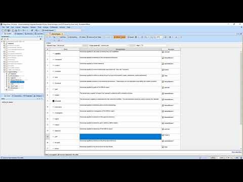 MagicDraw User Interface: Generic Tables