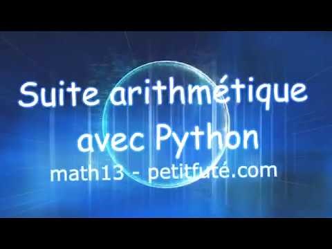 Suite arithmétique avec Python