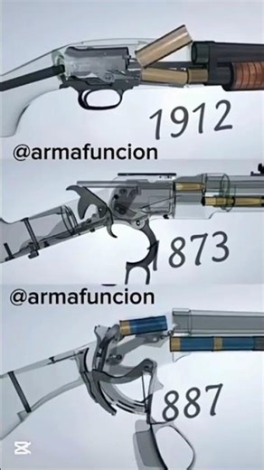 From the Wild West to War ⚔️ | Winchester 1873 vs 1887 vs 1912 #usa #gunhistory #armafuncion