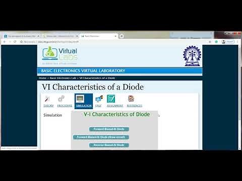 How to use virtual lab of Basic Electronics