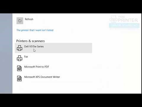 How to install dell v515w printer on Windows 10 Manually.