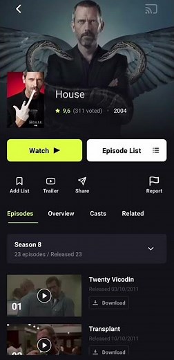 Where can I watch House season 8?