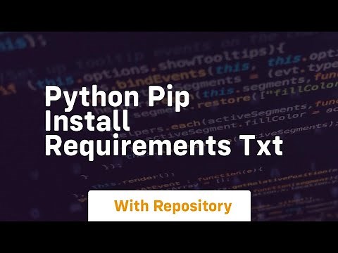 python pip install requirements txt