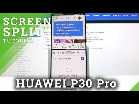 Enable Split Screen Option - HUAWEI P30 Pro & Double Screen Feature