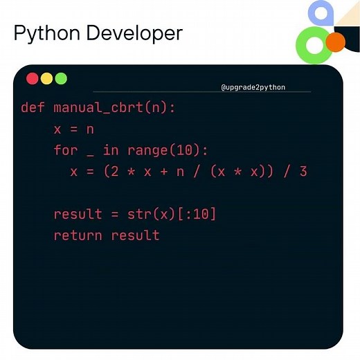 Write a Program that Manually Compute Cube Root with Fixed Precision