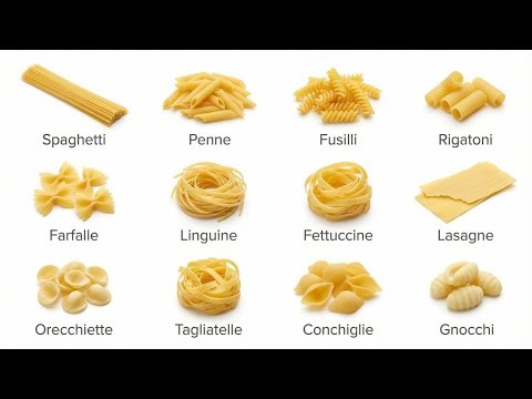 All Kinds of Pasta Shapes Explained in 7 minutes
