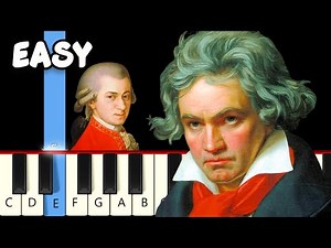 5 Famous Classical Music - Easy Piano Tutorial - Both Hands