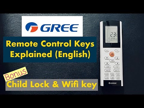 [ENGLISH] How To Use Gree Ac Remote Control Function | Gree Dc Inverter Ac Remote Settings