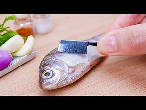 Tasty Miniature Fish Fry Masala Recipe | ASMR Cooking Mini Food