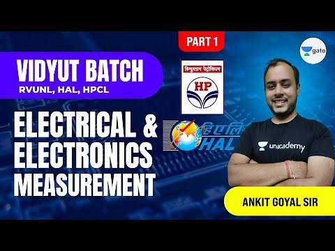 Electrical & Electronics Measurement - 1 | Vidyut Batch (RVUNL, HAL, HPCL) | Ankit Goyal