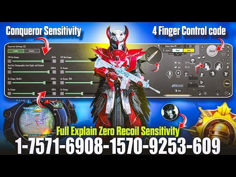 Bgmi 4.1 Update Sensitivity 🔴 | Zero Recoil Sensitivity Full Explained 💯% ✅ | 4 Finger Claw code !