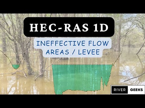 HEC-RAS 1D: Ineffective Flow Areas and Levee #hecras #water #ineffective #levees