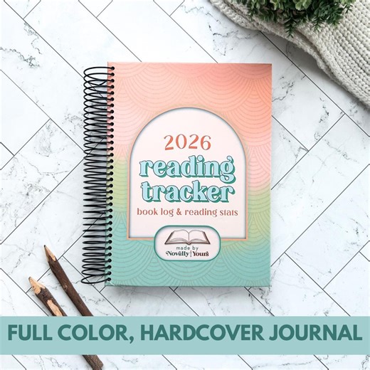 2026 Reading Tracker Journal - Full Color, Hardcover Book Tracker - Book Lover Gift - Etsy