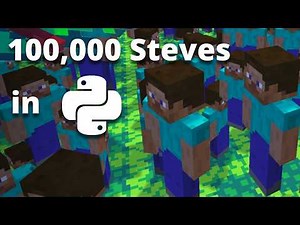 Rendering 100,000 Steves with Python