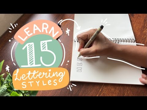 15 Easy Hand Lettering Fonts (Part 1) | Write Your Name in Style