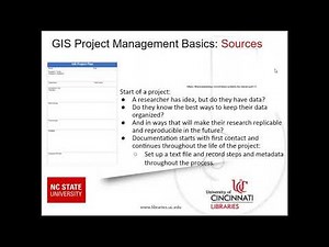 Data Management for GIS Projects