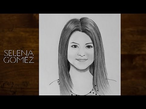 Pencil Sketch of Selena Gomez (step by step) | How to draw a girl for beginners | YouCanDraw