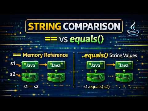 String Comparison Methods | Learn String Comparison Methods in Java