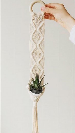 Suspension en macramé : 🚨Tuto en ligne # macramé #tutorial #knots