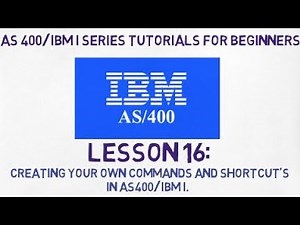 As 400 tutorial for Beginners |#16| Creating your own Commands & Shortcuts in AS400/IBM i.
