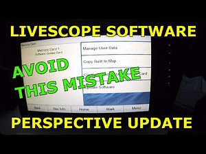 How to - Garmin EchoMap 93SV Plus Livescope Perspective Mode Software Update, SD card method