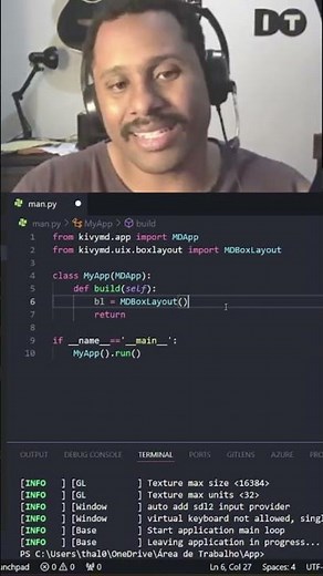 Construindo um app fácil com kivy #shorts