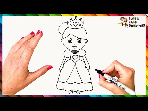 How To Draw A Princess Step By Step 👸 Princess Drawing Easy