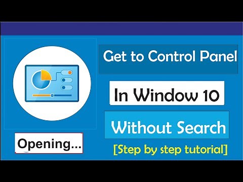 How to Get to Control Panel Windows 10 Without Search