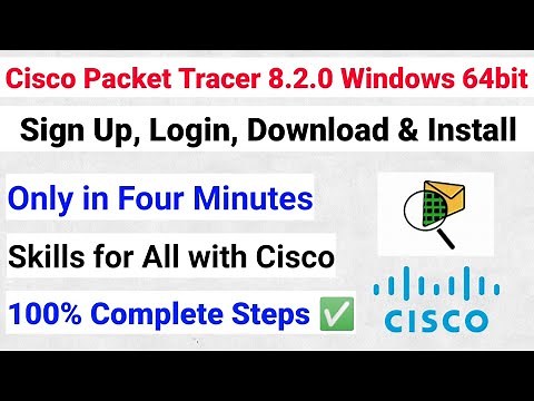 Cisco Packet Tracer 8.2.0 Windows 64bit | Cisco Packet Tracer Download and Install | Skills for All