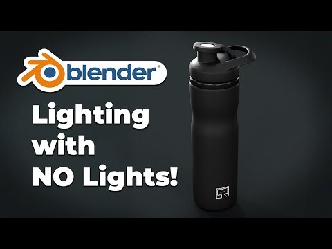 Blender Tutorial: Realistic Lighting Without Lights | Easy Lighting for Product Visualization