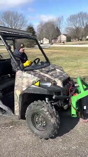 Watch the Z Buck front end loader on a Polaris UTV