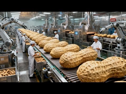 Inside a Crunchy Peanut Butter Factory: How They Make the Perfect Crunch (Full Process)