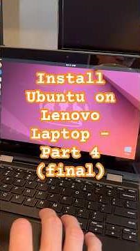 Install Ubuntu from Bootable USB on Lenovo Laptop - Part 4. #linux #ubuntu #lenovo #tech #laptop