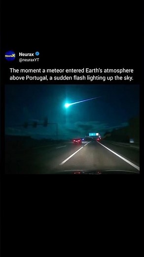 Meteor lights up the sky over Portugal