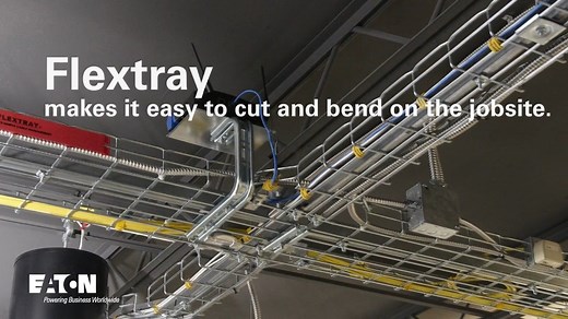B-Line Flextray wire basket tray installation overview - Eaton videos