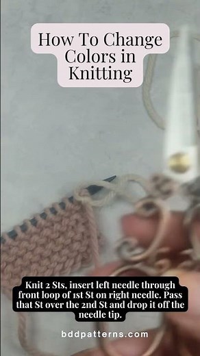 How To Change Color In Knitting The Easy Way
