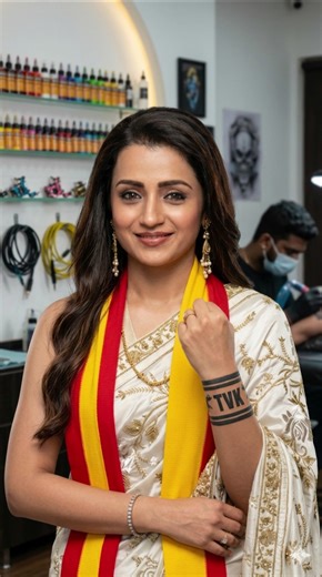 TVK 🇪🇦 FAN GIRL 😘🥰 TATTOO #prompt #trending #tvk #tvkvijay #viral #explore #instagram #shorts #share