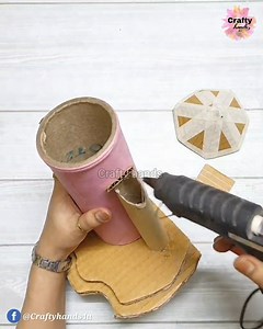 An amazing craft idea using waste cardboard tubes | Crafty hands