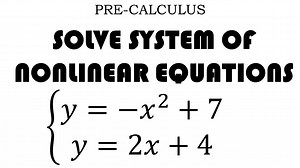 30 reactions · 11 shares | PRE-CALCULUS SOLVING SYSTEM OF NONLINEAR EQUATIONS | WOW MATH | Facebook