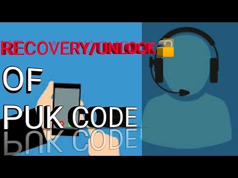 how to unlock puk sim code