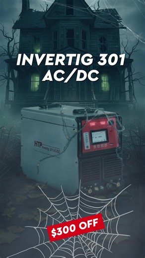 🎃 This Halloween season, HTP America is treating welders with Spooktacular Savings on our best-selling machines. 󠁯● Invertig 251 DV AC/DC → Starting from $3,499 → $200 OFF ● Invertig 301 AC/DC → Starting from $4,199 → $300 OFF ● ProPulse 300 → Starting from $4,699 → $300 OFF Whether you’re TIG or MIG, hobbyist or pro, these machines deliver the performance you need to build with confidence. ⚡ Hurry, these savings are only here for a limited time. Shop now and upgrade your welding game before t