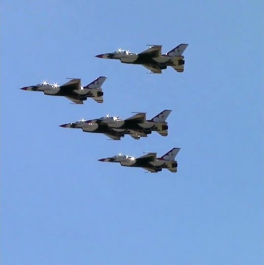 USAF Thunderbirds Missing Man Formation for Col. Zachary Hall #shorts