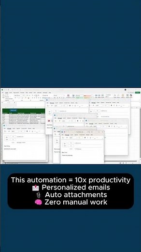 Email Reports from Excel in One Click (No Plugins)