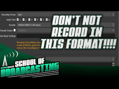 Best Recording Formats in OBS Studio | Ultimate OBS Studio Tutorial 2022