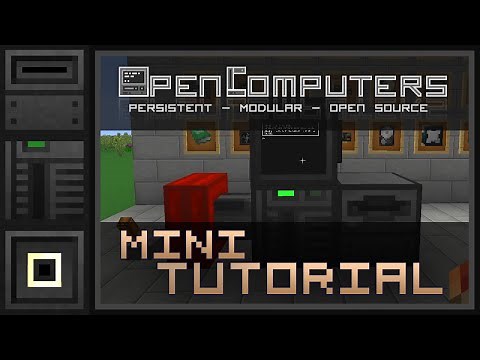OpenComputers Mini Tutorial [ENGLISH] Setting up a computer [v1.5]