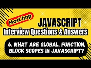 Global, Function, and Block Scope in JavaScript | Complete Tutorial with Examples & Best Practices